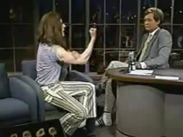 Flyer for event Crispin Glover on Letterman.