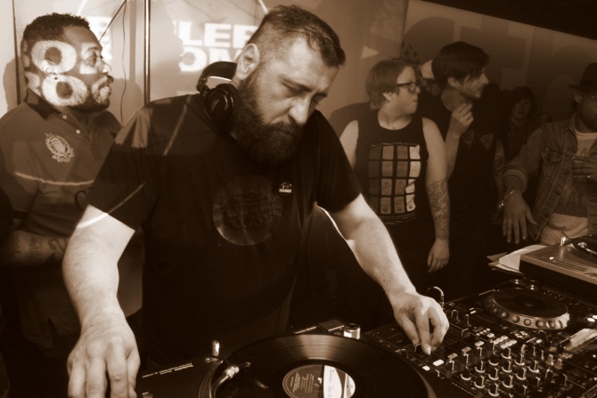 Photo of set Michael Serafini.