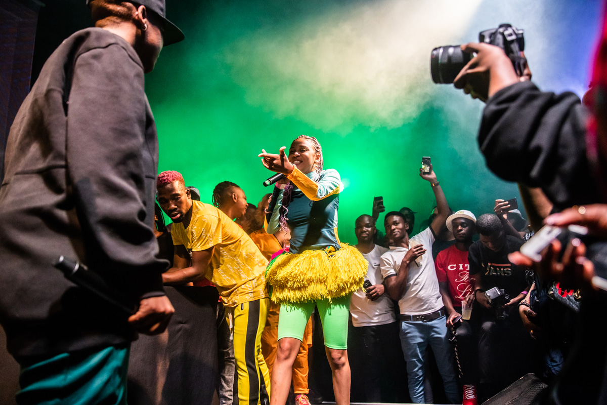 Photo of set Sho Madjozi.