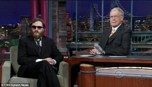 Flyer for event Joaquin Phoenix on Letterman.