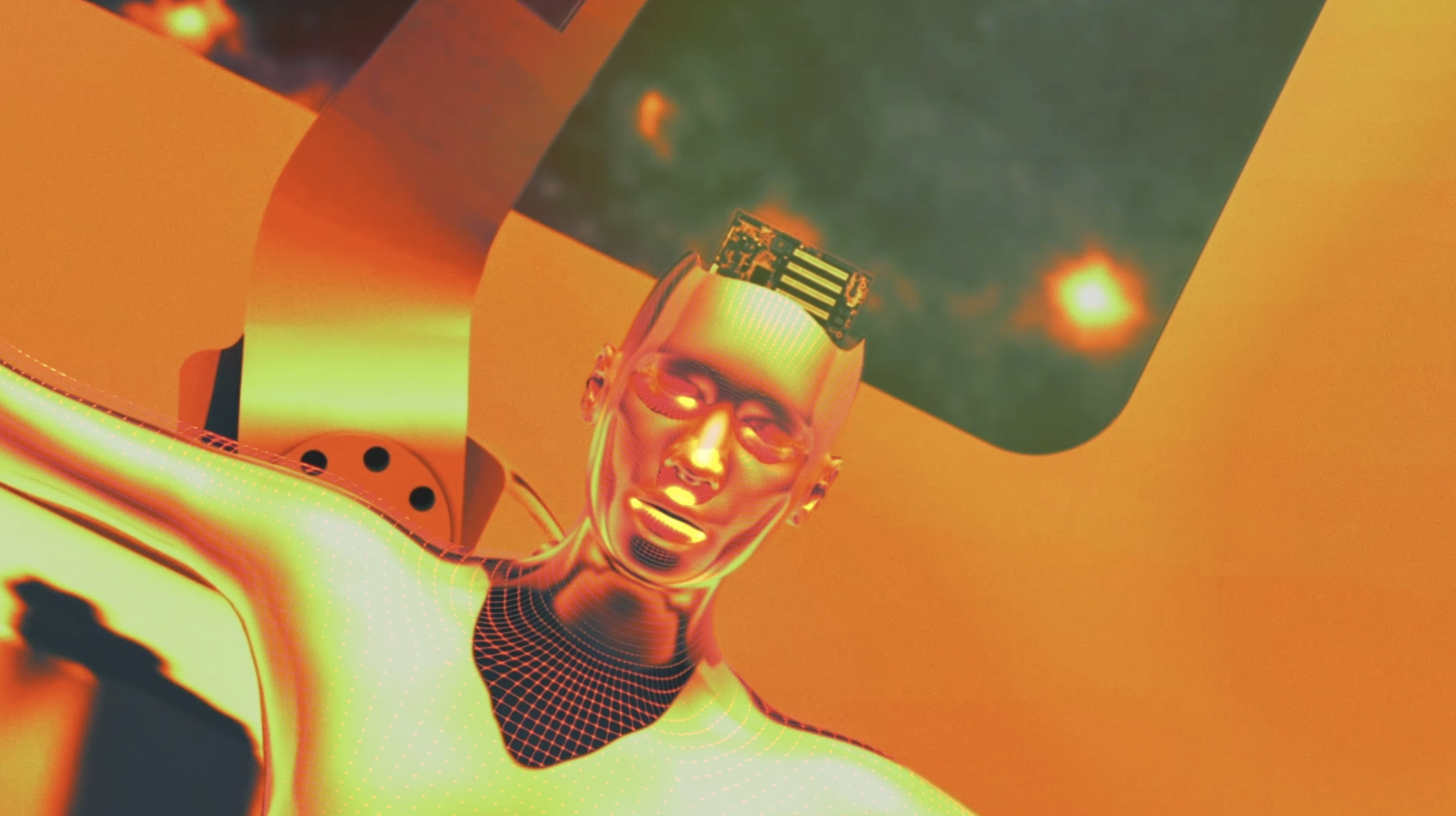 Flyer for event Alien Communications: Synthetic Memory Systems Volume I.