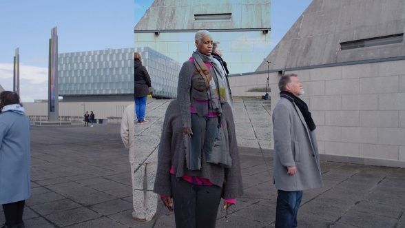 Flyer for event Pathology in Three Parts, 2021 | Haroon Mirza | 111Hz, The Three /\/\/'s & Construction of an Act.