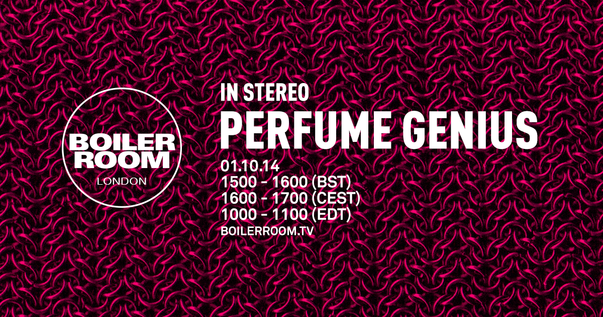 In Stereo: Perfume Genius flyer