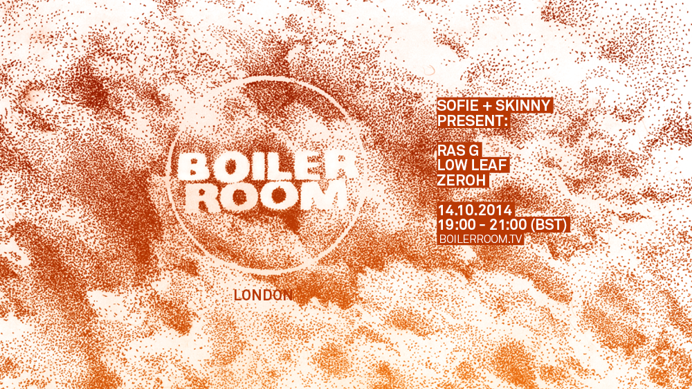 London: Ras G, Low Leaf & Zeroh  flyer