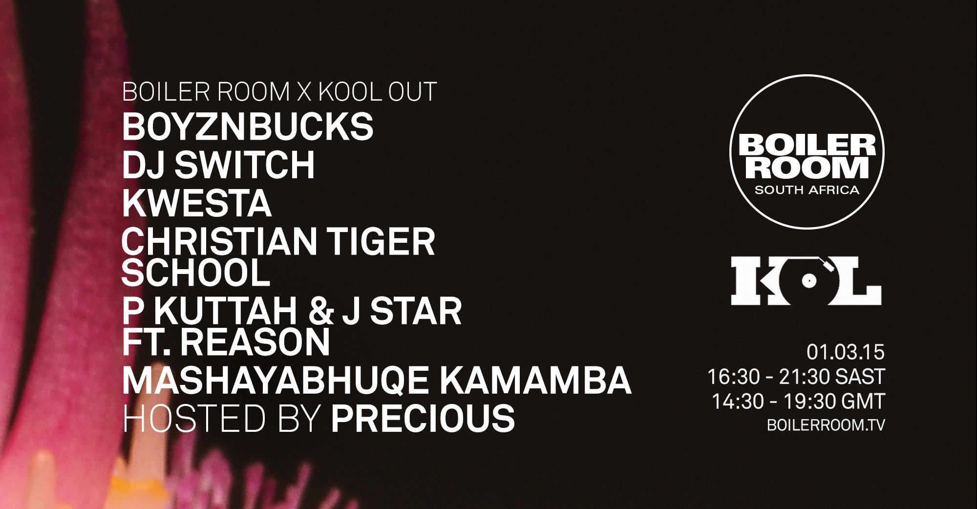 Boiler Room x Kool Out flyer