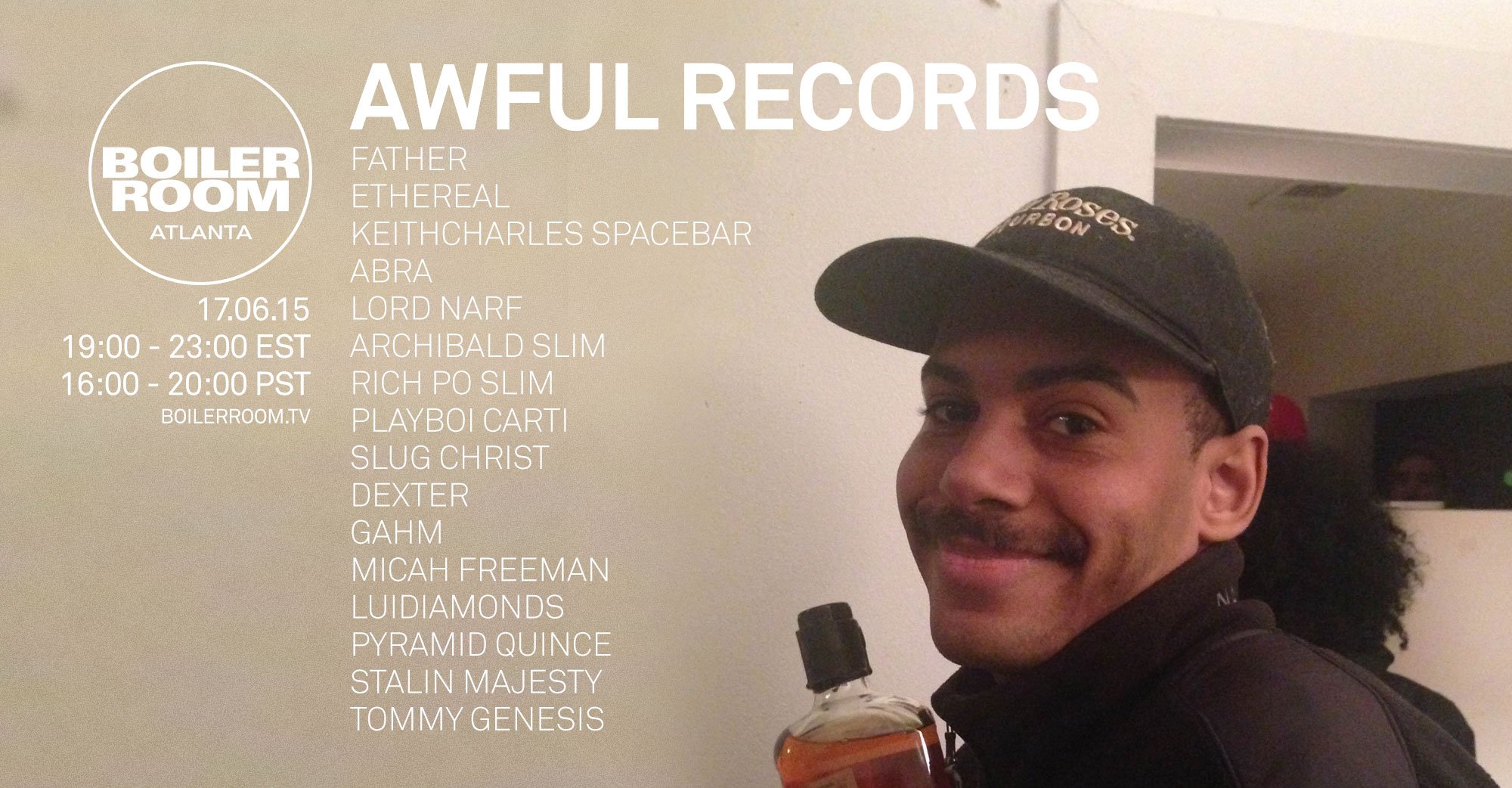 Awful Records flyer