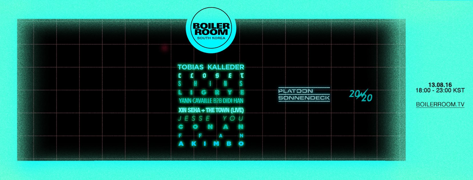 Seoul : Boiler Room x Platoon Sonnendeck flyer