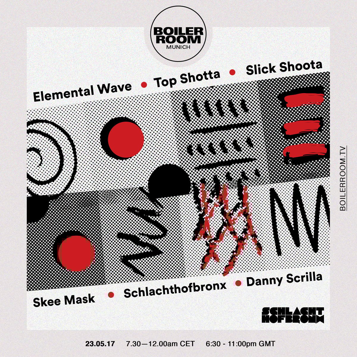 Boiler Room Munich: Schlachthofbronx & Friends flyer