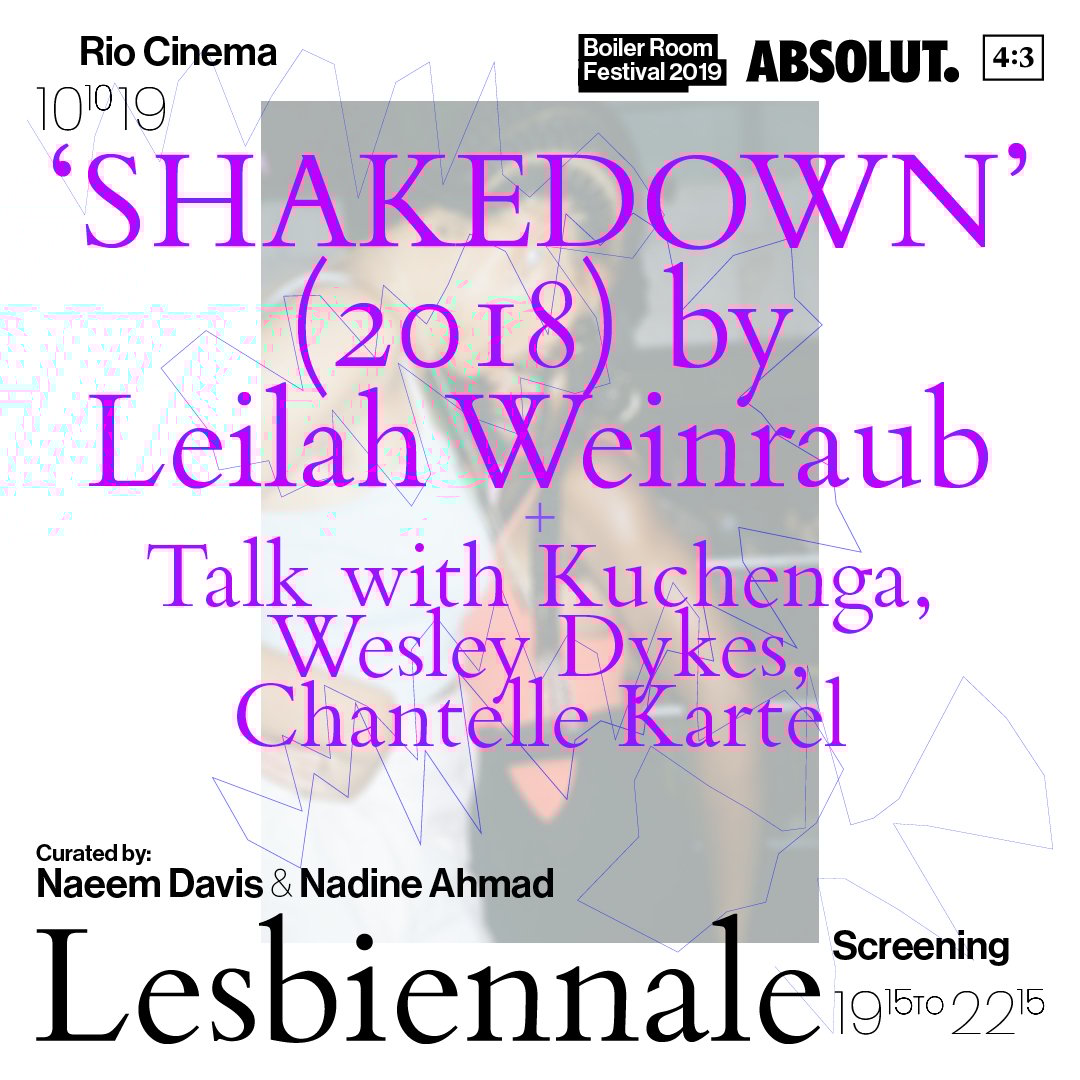 4:3 - LESBIENNALE 2019: Screening flyer