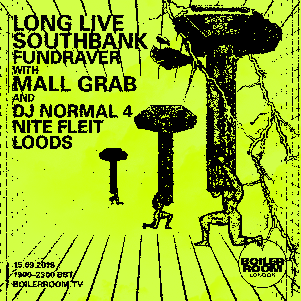 BR x LLSB x Mall Grab London flyer