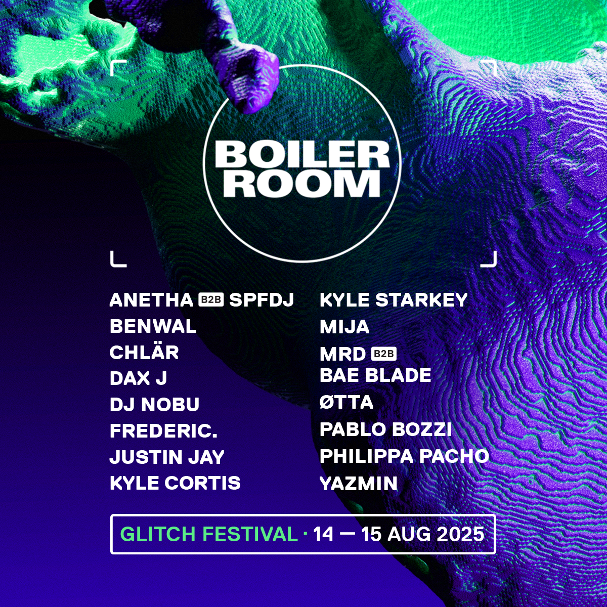 Glitch Festival 2025 flyer
