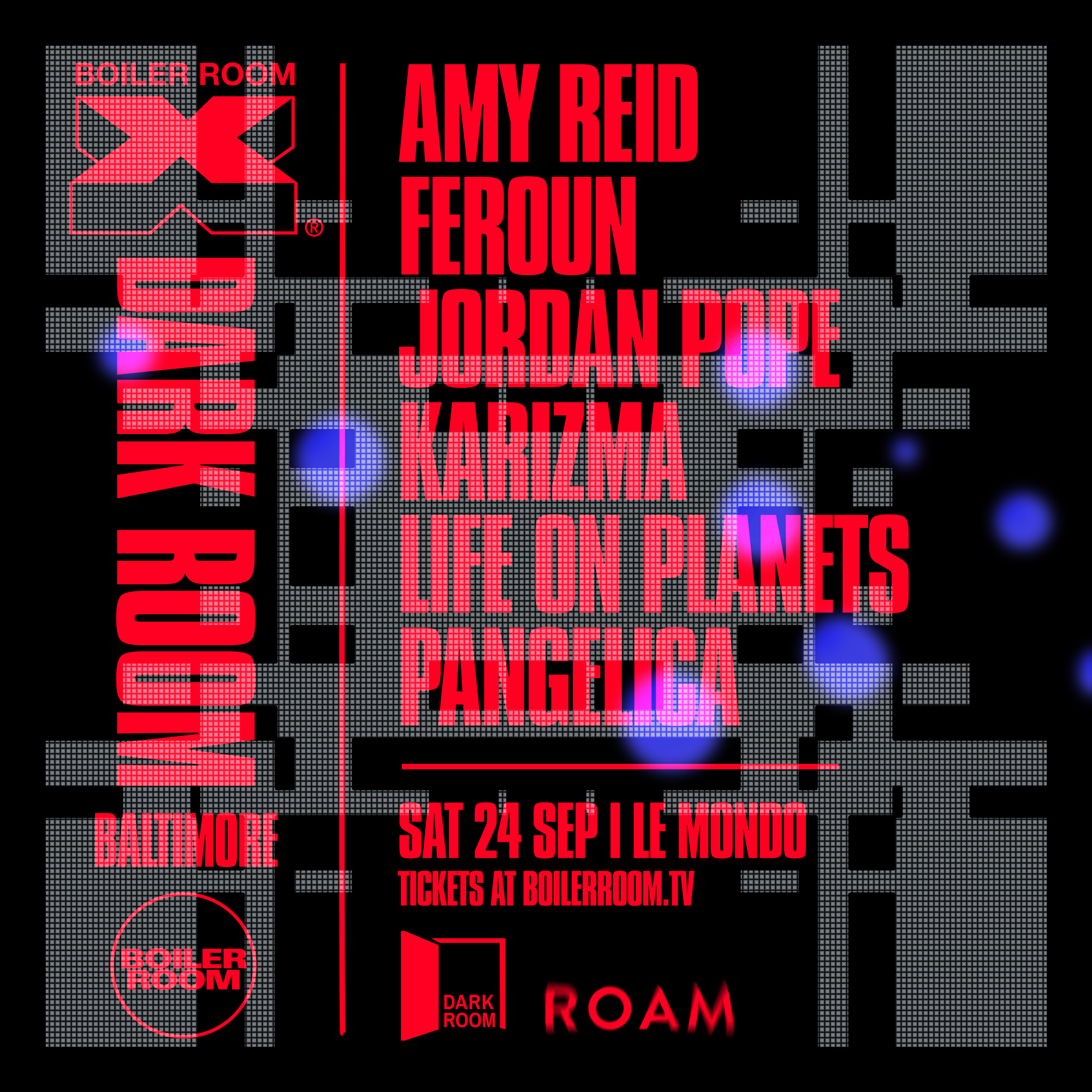 Boiler Room X Dark Room: Baltimore flyer