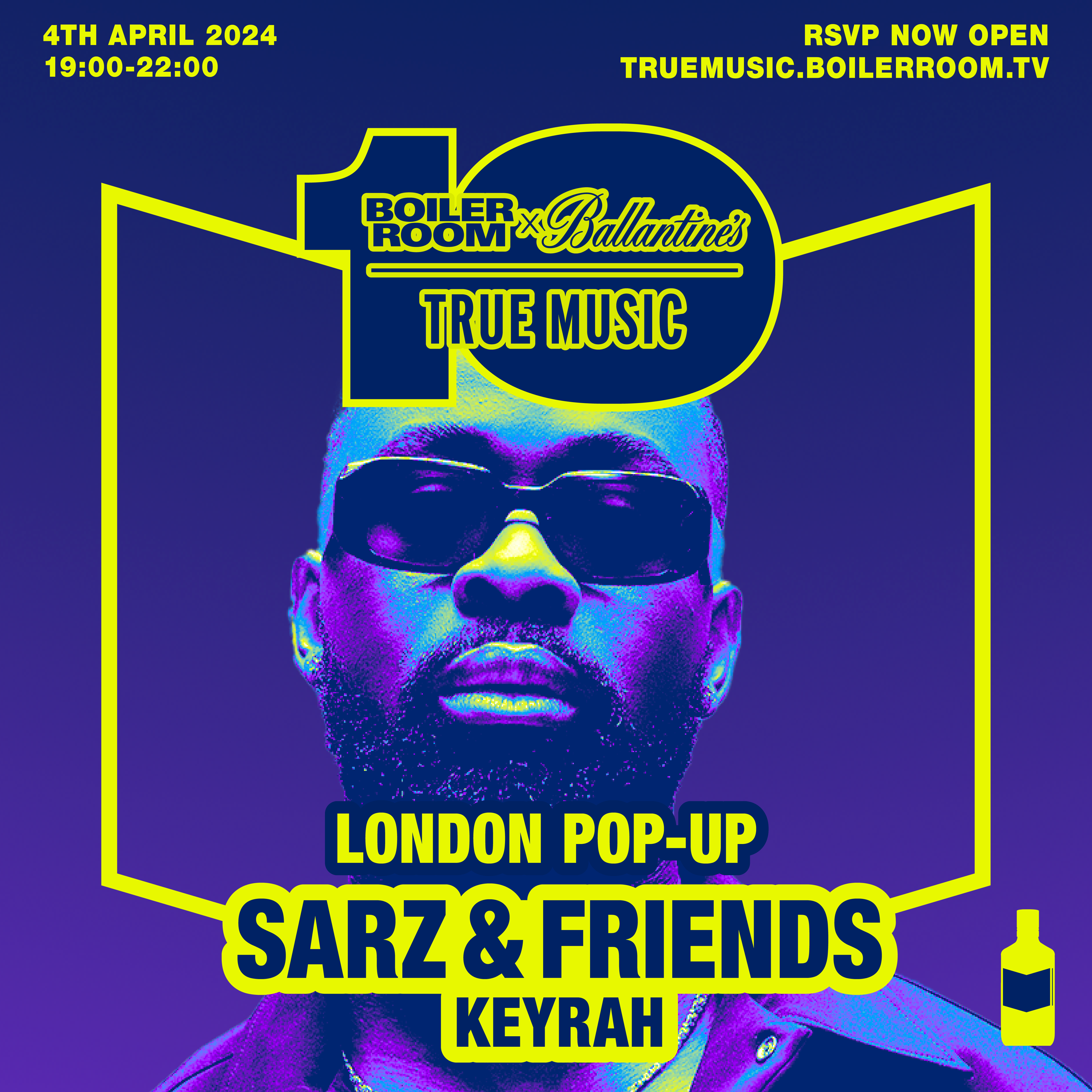 Boiler Room x Ballantine’s True Music 10: London flyer