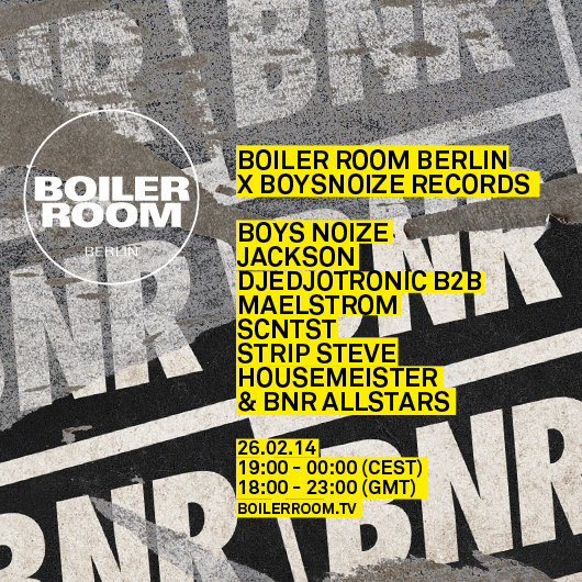 Flyer for event Berlin x Boysnoize Records.
