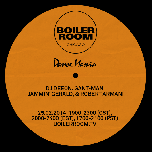 Flyer for event Dance Mania Boiler Room Chicago.
