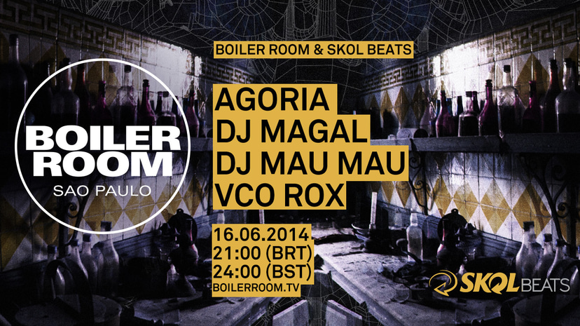 Flyer for event Boiler Room Brazil X Skol Beats .