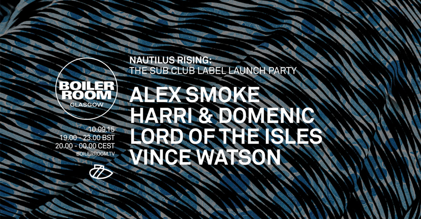 Flyer for event Glasgow: Sub Club presents Nautilus Rising.