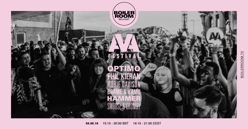 Flyer for event Belfast: AVA Festival 2016.