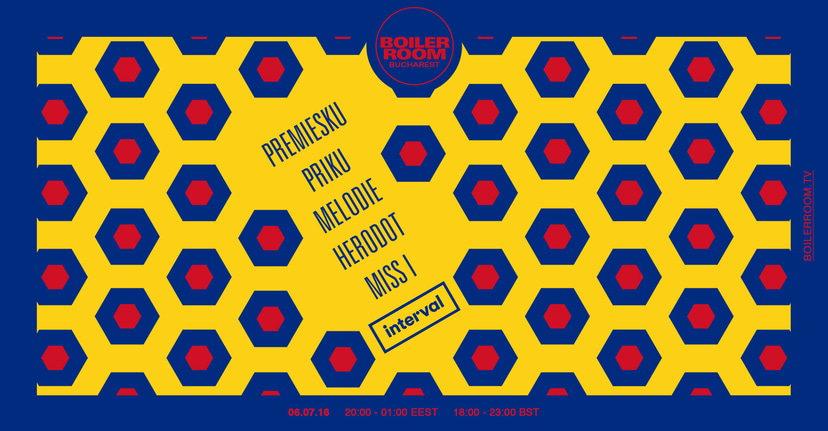 Flyer for event Bucharest: Interval with Premiesku, Priku, Melodie, Herodot & Miss I.