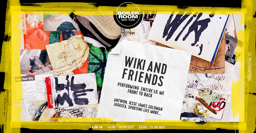 Flyer for event Wiki & Friends Present 'Lil Me'.