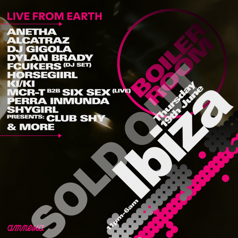 Flyer for event Ibiza.