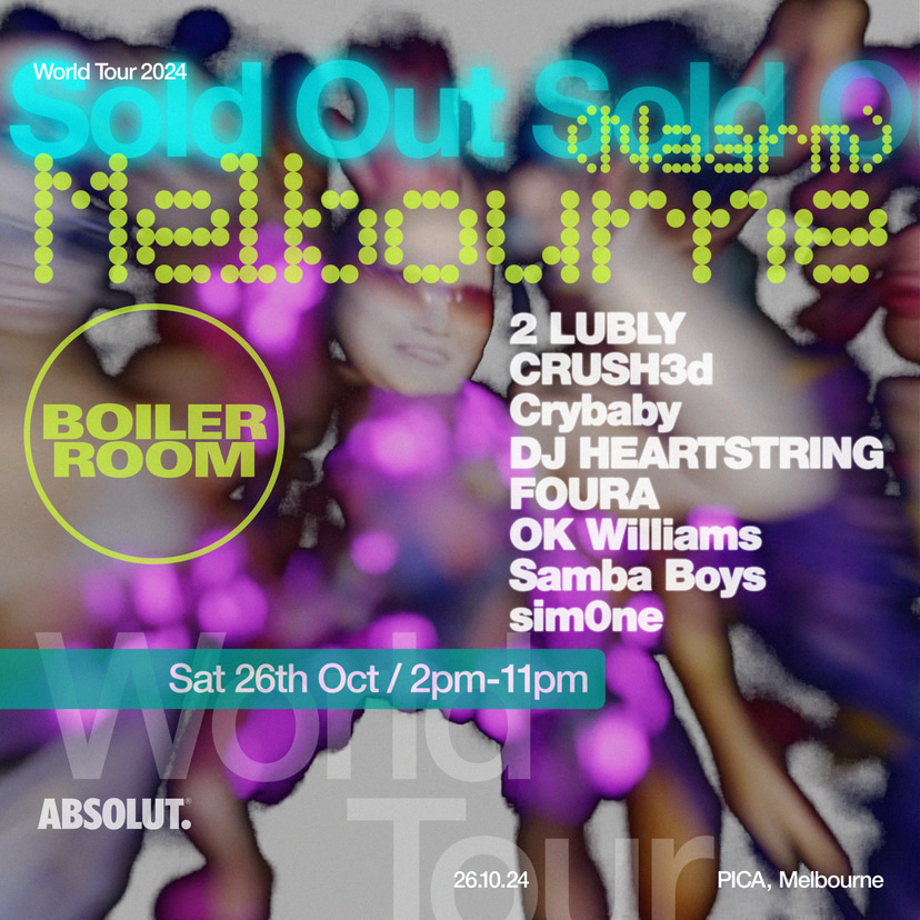 Flyer for event Melbourne | Saturday.