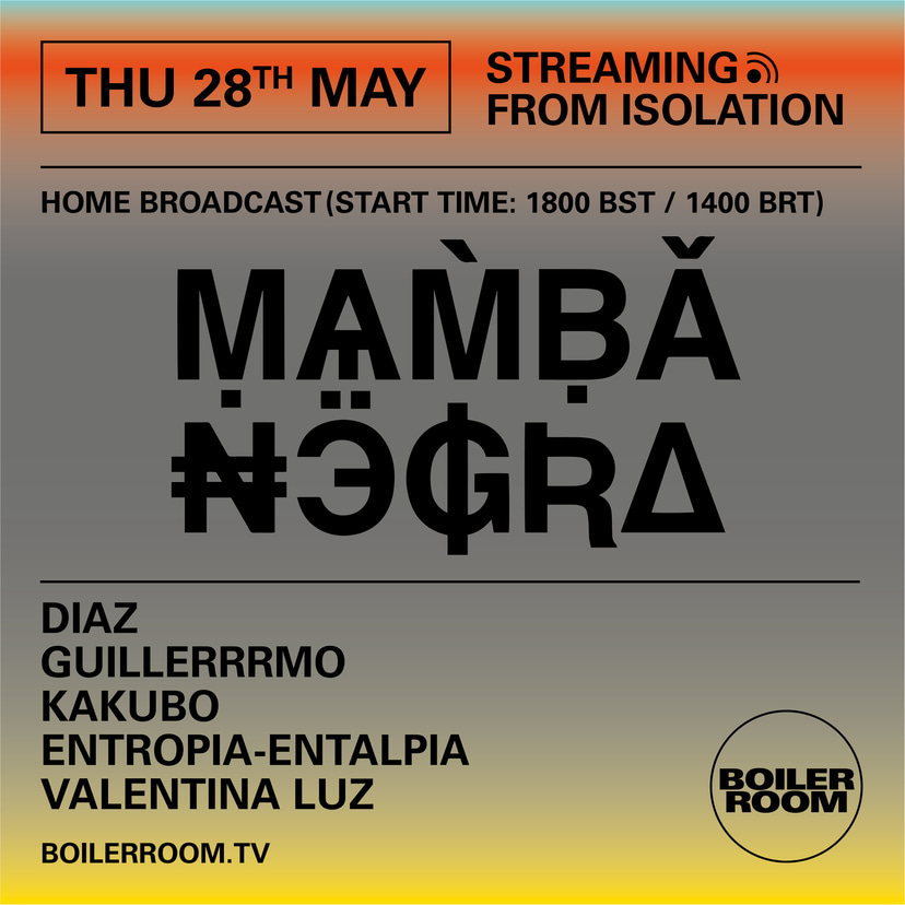 Flyer for event Streaming From Isolation with Mamba Negra.
