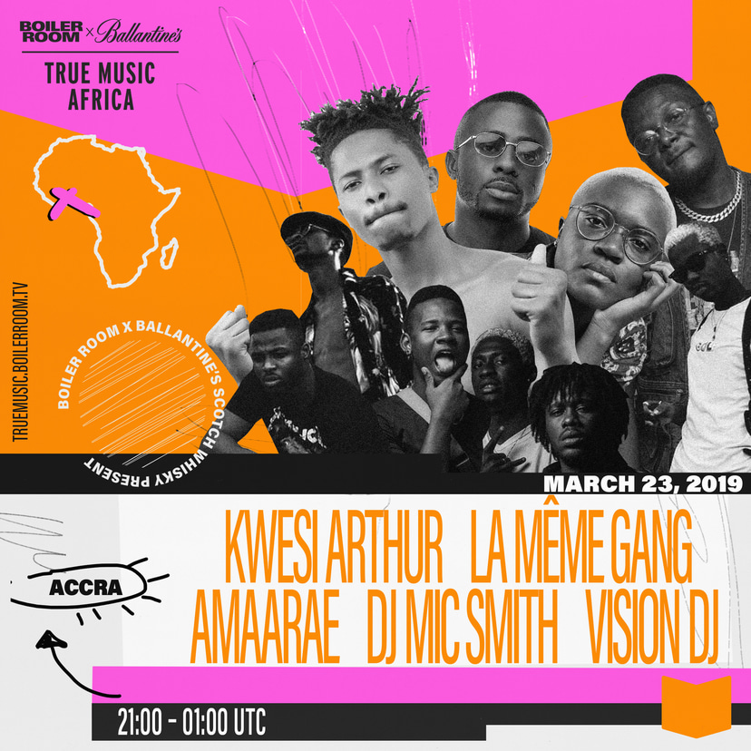 Flyer for event True Music Africa: Ghana.