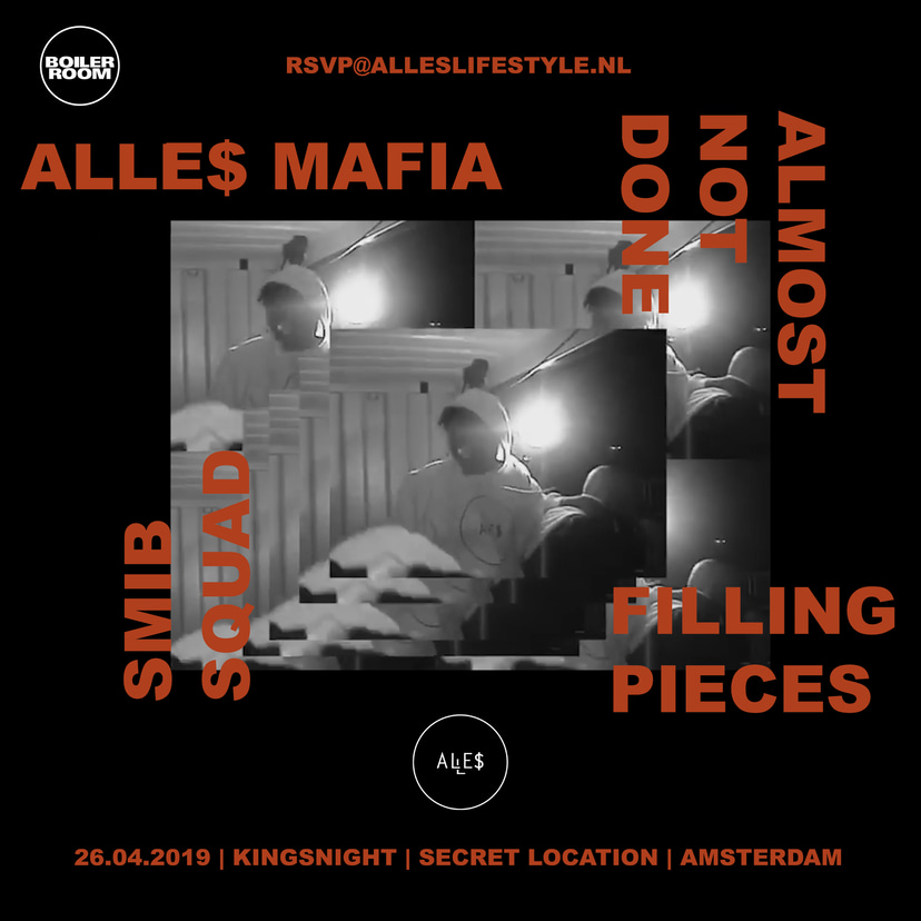Flyer for event Amsterdam: ALLE$ X Boiler Room.