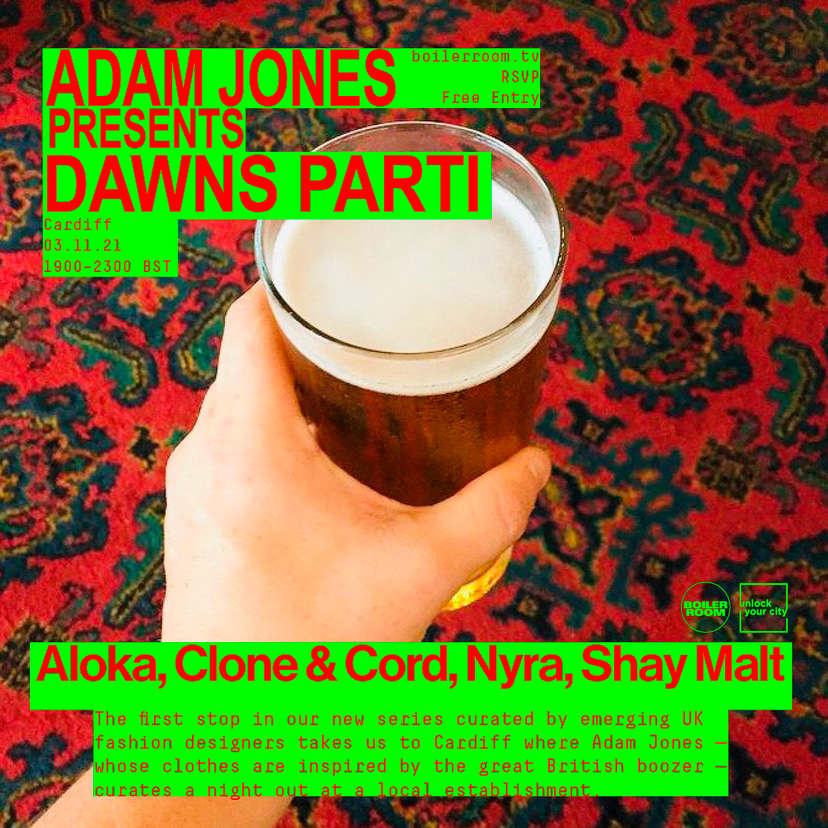 Flyer for event Adam Jones presents DAWNS PARTI | BR x UYC: Cardiff.