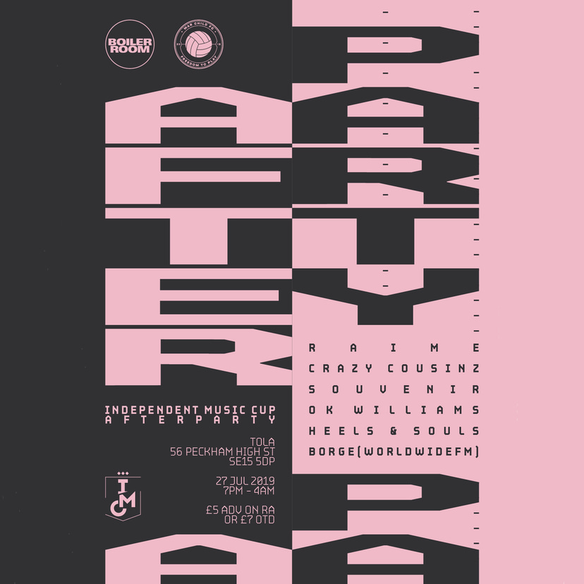 Flyer for event Independent Music Cup Afterparty.