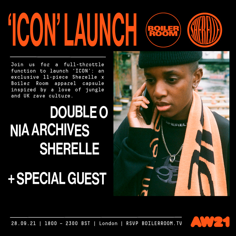 Flyer for event Boiler Room x Sherelle: 'ICON' launch.