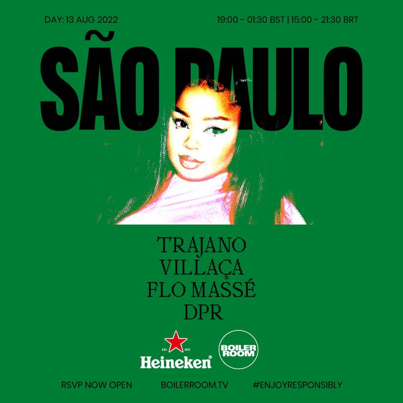 Flyer for event Heineken: São Paulo.