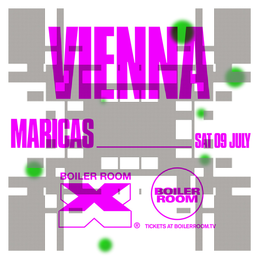 Flyer for event Boiler Room x MARICAS: Vienna.