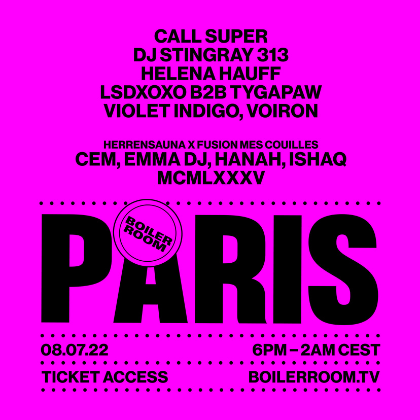 Flyer for event Boiler Room: Paris | Day 1.