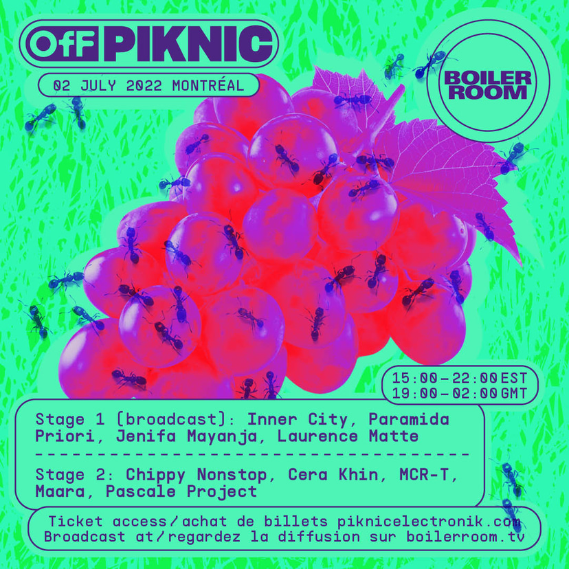 Flyer for event Piknic Électronik.
