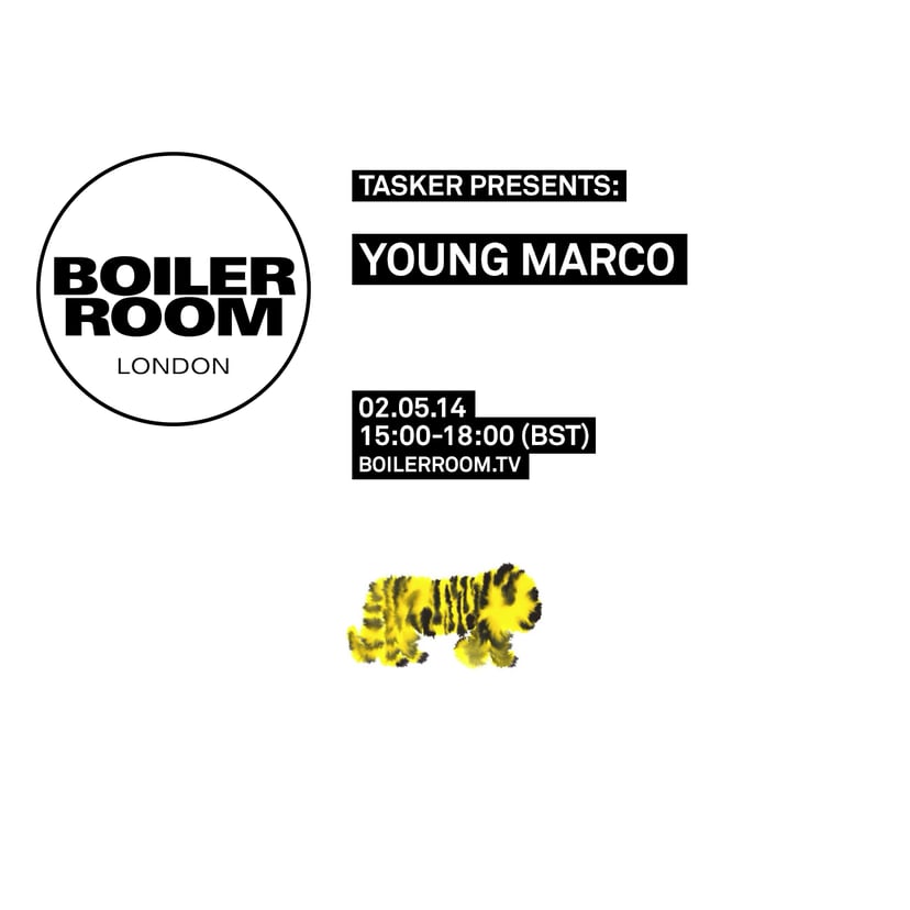 Flyer for event London: Young Marco .
