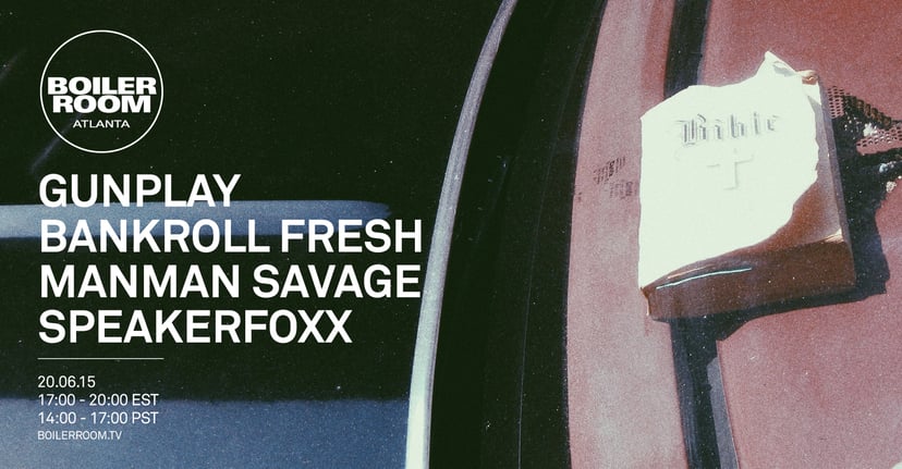 Flyer for event Atlanta: Gunplay, Bankroll Fresh, Manman Savage & Speakerfoxx.