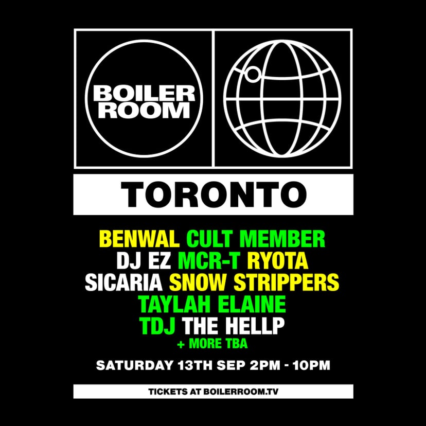 Flyer for event Toronto.