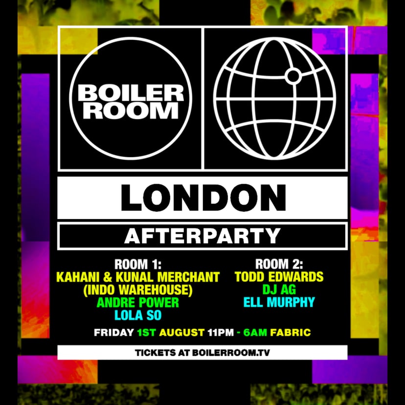 Flyer for event London | Afters | Friday.