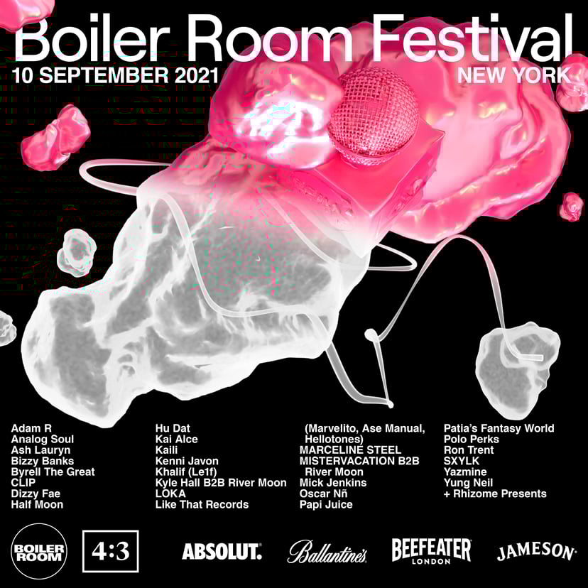 Flyer for event Boiler Room Festival 2021: New York City.