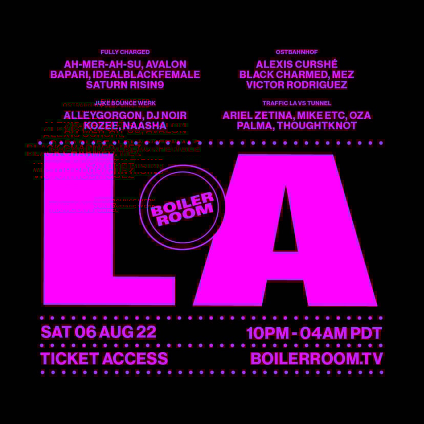 Flyer for event Boiler Room: LA | Day 2.